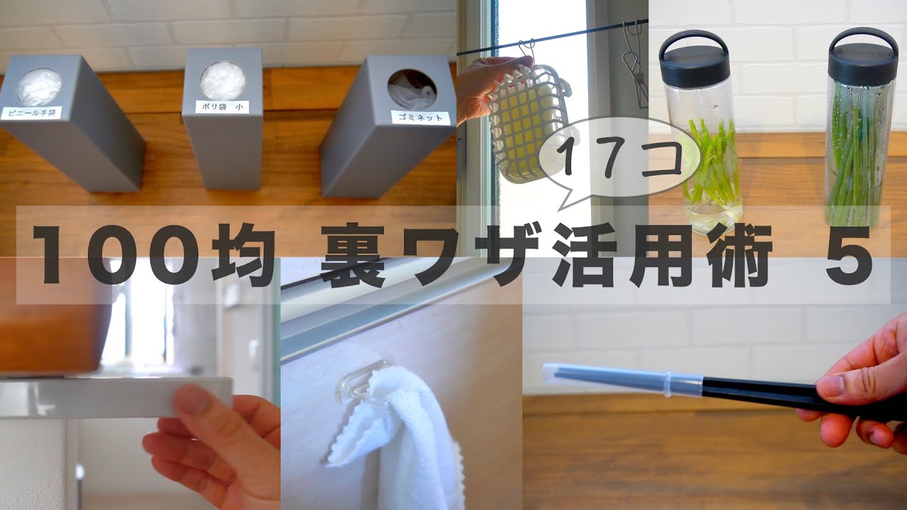 【100均】裏ワザ活用術５/収納や家事楽アイデア/普通じゃない使い方