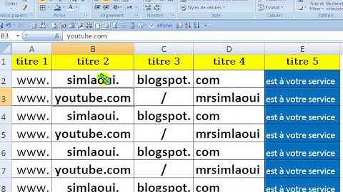 Excel   répéter les titres d