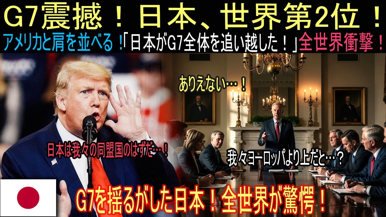 【海外の反応】G7体制の崩壊と日本の逆襲！ブラインド評価で世界第2位！招待状を突き返した国｜海外感動ストーリー｜AI物語