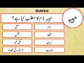 Habiba name meaning in Urdu and English with lucky number // Habiba Naam Ka Matlab // حبیبہ