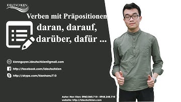 Tiếng Đức cơ bản - Trình độ A2 - Động từ đi với giới từ - Thay thế cho Vật và Người