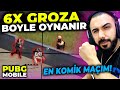 HAYATIMDAKİ EN KOMİK VE EĞLENDİĞİM MAÇ!! ÖYLE BİR 6X GROZA OYNADIM Kİ... | PUBG MOBILE