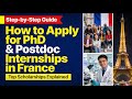 How to Find PhD, Postdoc & Internship Positions in France | Fully Funded Opportunities in France