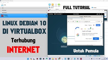 Cara Hubungkan Debian 10 di VirtualBox ke Internet di Laptop / PC