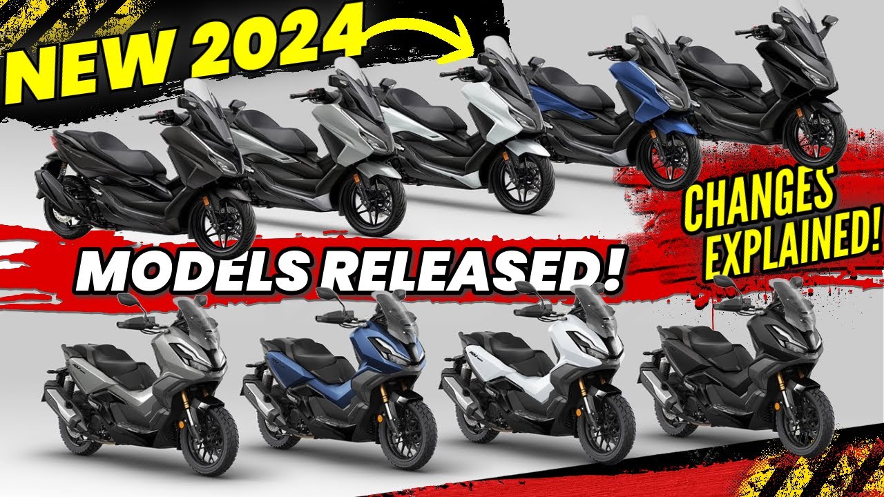 New 2024 Honda Scooters Released: ADV 350 + Forza Model Lineup! - YouTube