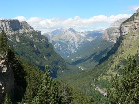 Pyrenees Hike , National park Ordesa, Town of  Torla Spain