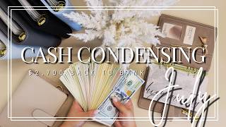 💸Cash Condensing | $2,700 Back to Saving