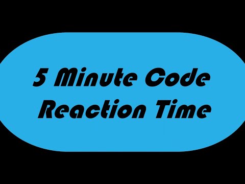 5 minute code - Reaction Time Scratch