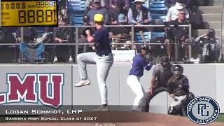 Logan Schmidt Prospect Video, LHP, Ganesha High School Class of 2027, AC Select CF Cam