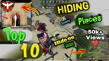 Top 10 Clock Tower Hidden Place In Free Fire || Rank Pusk Hiding Places || Hindi || FhAmEy