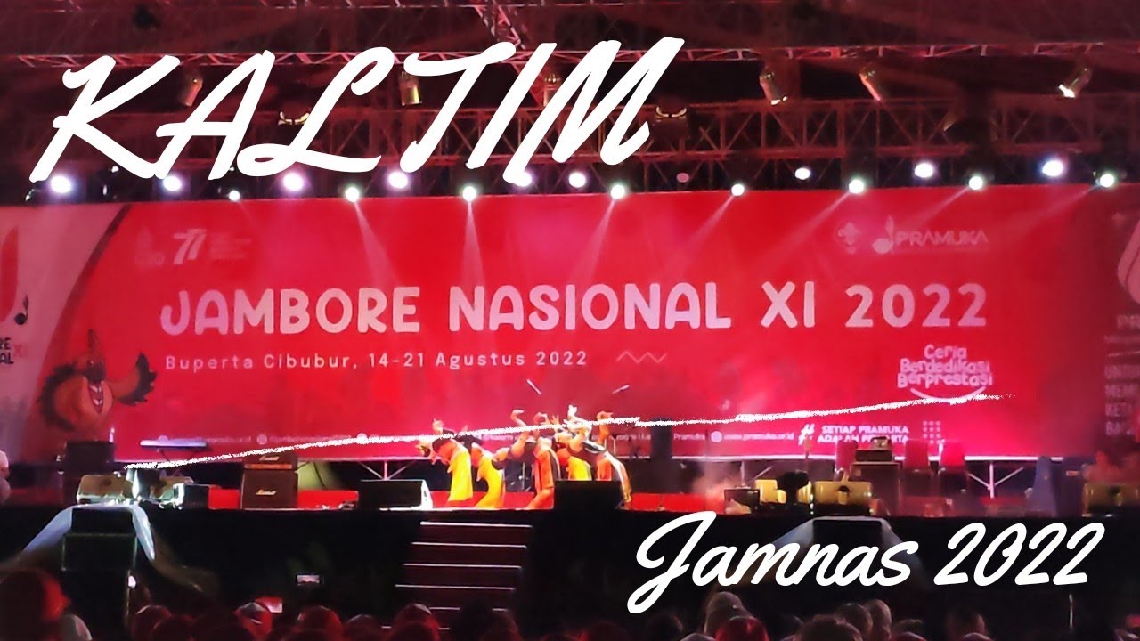 Penampilan Tarian Daerah terbaik Kontingen Kalimantan Timur Jambore Nasional Pramuka 2022