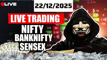 LIVE Trading Nifty & Banknifty Order flow Analysis 22 Dec #livetrading #nifty #banknifty #orderflow