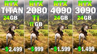 RTX TİTAN vs RTX 2080 Tİ vs RTX 3090 vs RTX 4090 - 8 Game Test | Worth Upgrading?