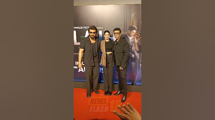 Arjun Kapoor With Khushi & Karan Johar During Ulajh Special Screening
