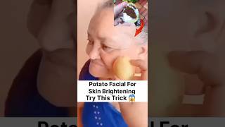 Easy Potato Facial Scrub At Home | Get Fair & Clear Skin Easily #facial #facialathome #ytshorts