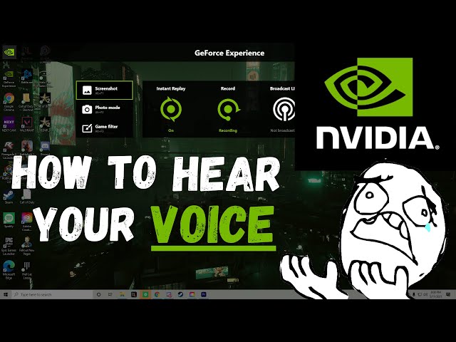 Is voice chat supported with GeForce NOW and how do I enable the microphone  on GeForce NOW?