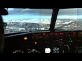 Boeing 737 800  "Pilot"  Gaetano Parise atterraggio a Francofarte con la neve