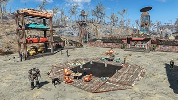 Fallout 4 - STARLIGHT DRIVE IN 3.0 - Settlement build tour - NO MODS