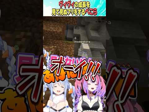 ヴィヴィの成長を見てみぬフリをするぺこら【ホロライブ切り抜き/Hololive】#vtuber #shorts #綺々羅々ヴィヴィ #兎田ぺこら