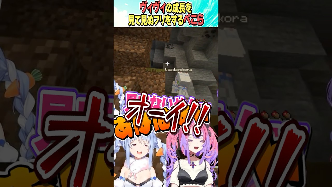 ヴィヴィの成長を見てみぬフリをするぺこら【ホロライブ切り抜き/Hololive】#vtuber #shorts #綺々羅々ヴィヴィ #兎田ぺこら