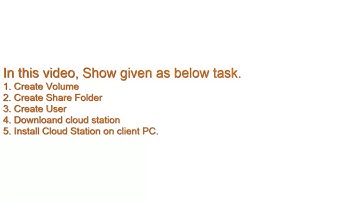 Create Volume on Synology NAS | Create Share folder and user on Synology NAS