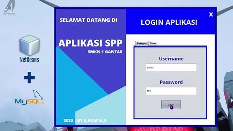 [DEMO] Aplikasi Pembayaran SPP SMK - Java(NETBEANS) dan Mysql