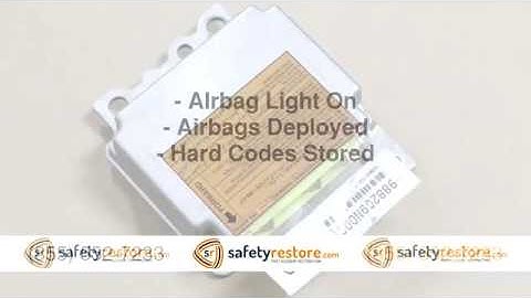 Mazda SRS Airbag Module Reset - CLEAR CRASH DATA - SafetyRestore.com