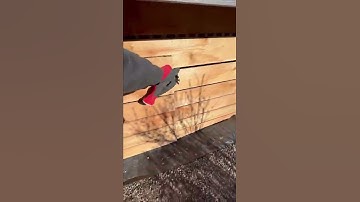 Run Through Cedar on Under Deck Access Door