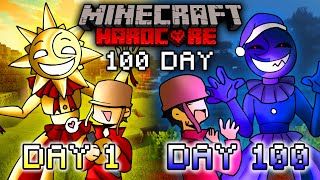 จะเกิดอะไรขึ้น!! เอาชีวิตรอด 100 วัน จาก Sun และ Moon ในโหมด Hardcore | Minecraft 100days [Reupload]