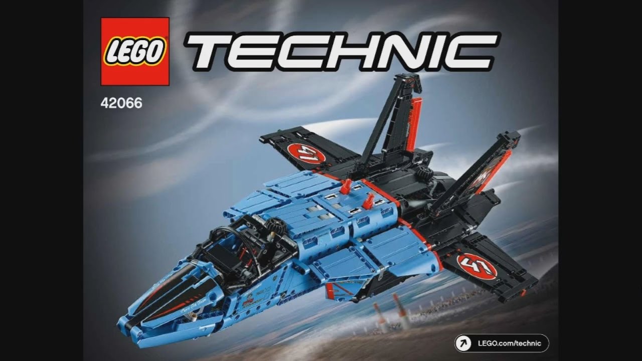 LEGO Technic 42066 Air Race Jet - instruction timelapse - YouTube
