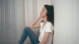 Girl with Wireless Headphones | Stock Footage - Videohive
