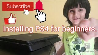 How to setup the PS4 slim console for the beginners.