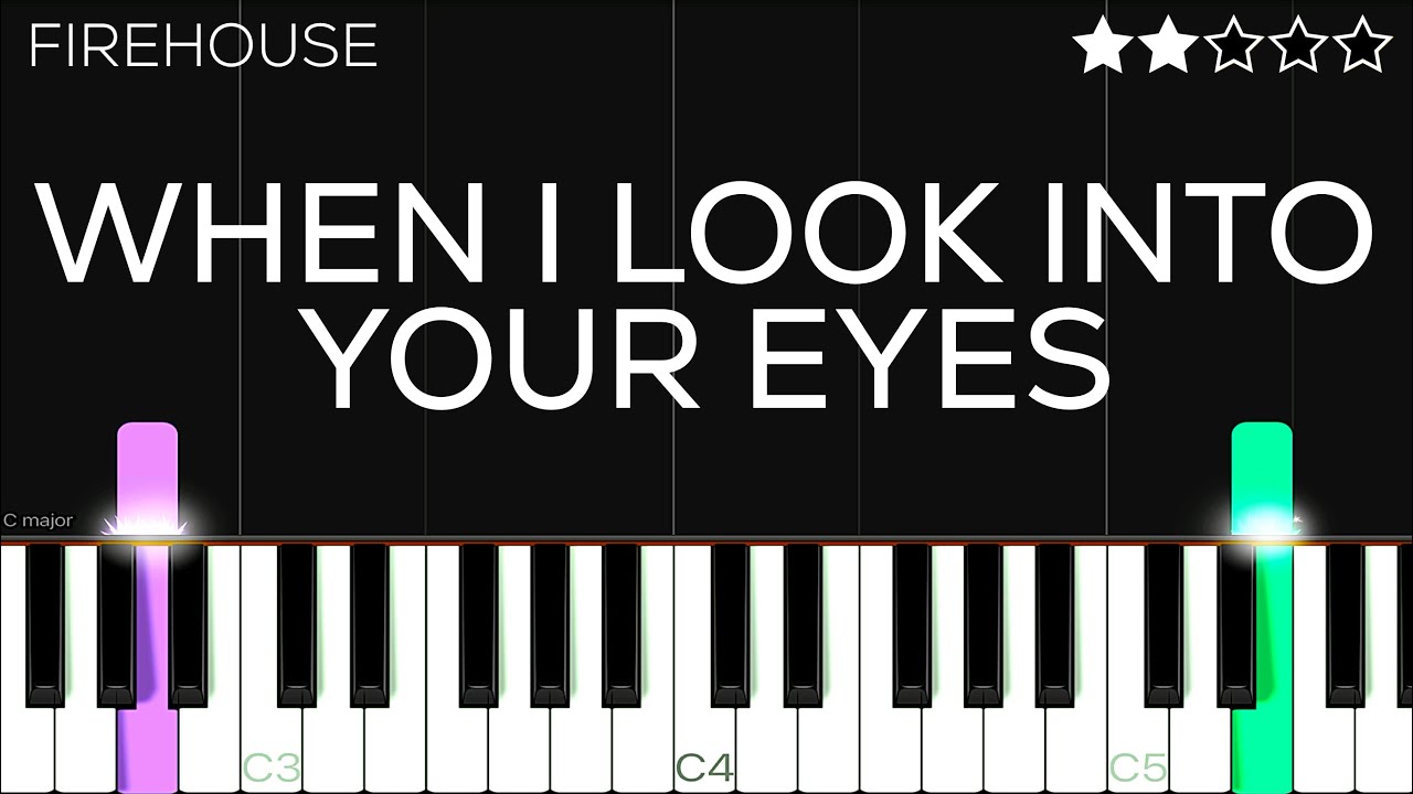 Firehouse - When I Look Into Your Eyes | EASY Piano Tutorial - YouTube