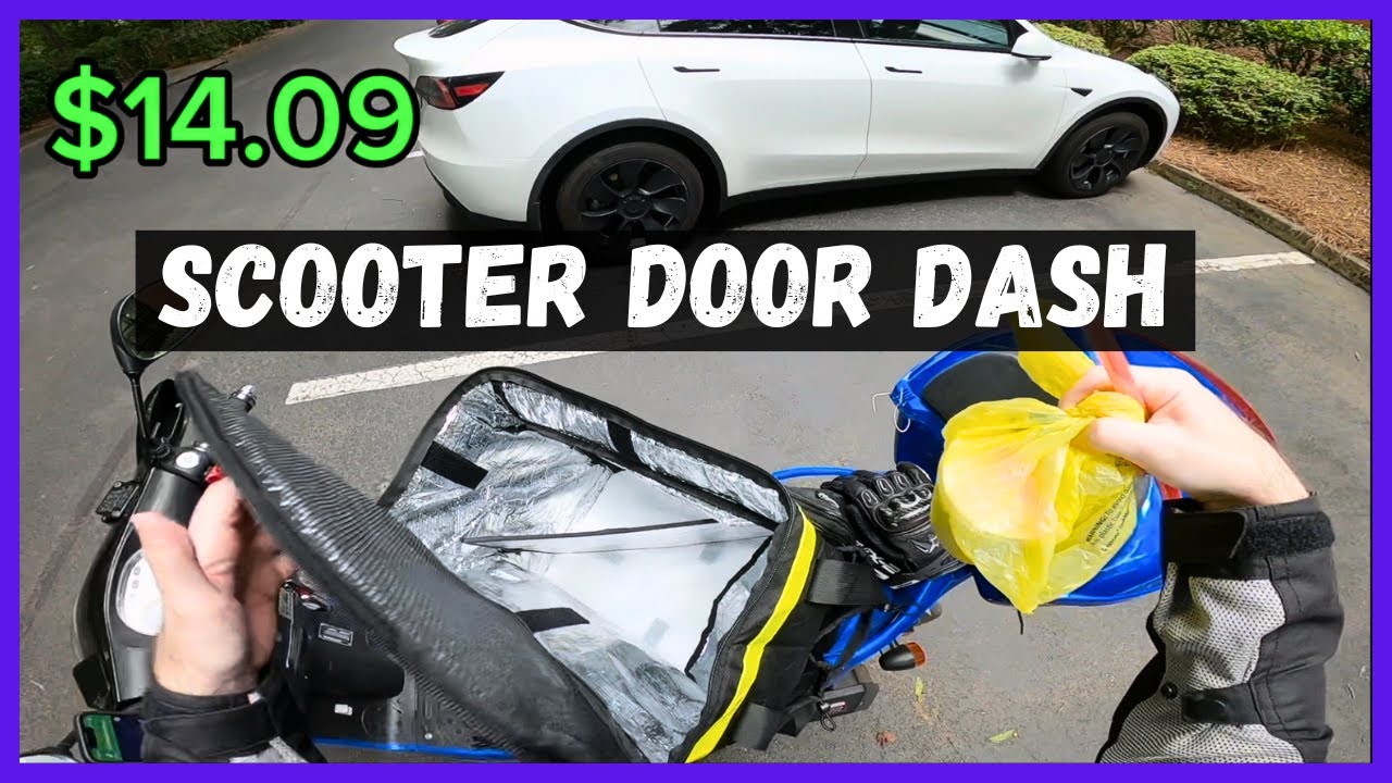 DoorDash on my Scooter for the First Time EVER! 150cc