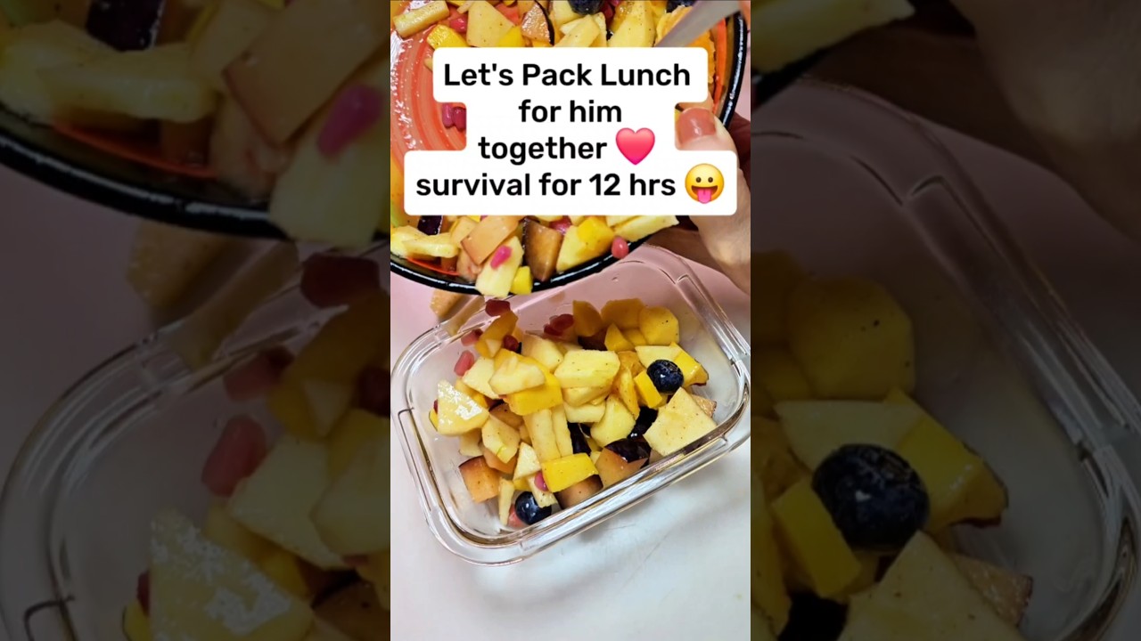 let's Pack Lunch for hubby together ❤️  