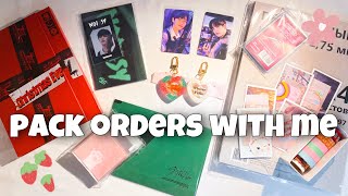 :    ,    k-pop  | pack orders with me | pt. 4