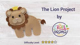 Craftorama Felt Lion (Step by Step Tutorial)