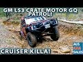 GM LS3 Crate Motor GQ Patrol Cruiser Killa. Harrop Elocker 4" Dual Bonnet Snorkel - SIX2GQ