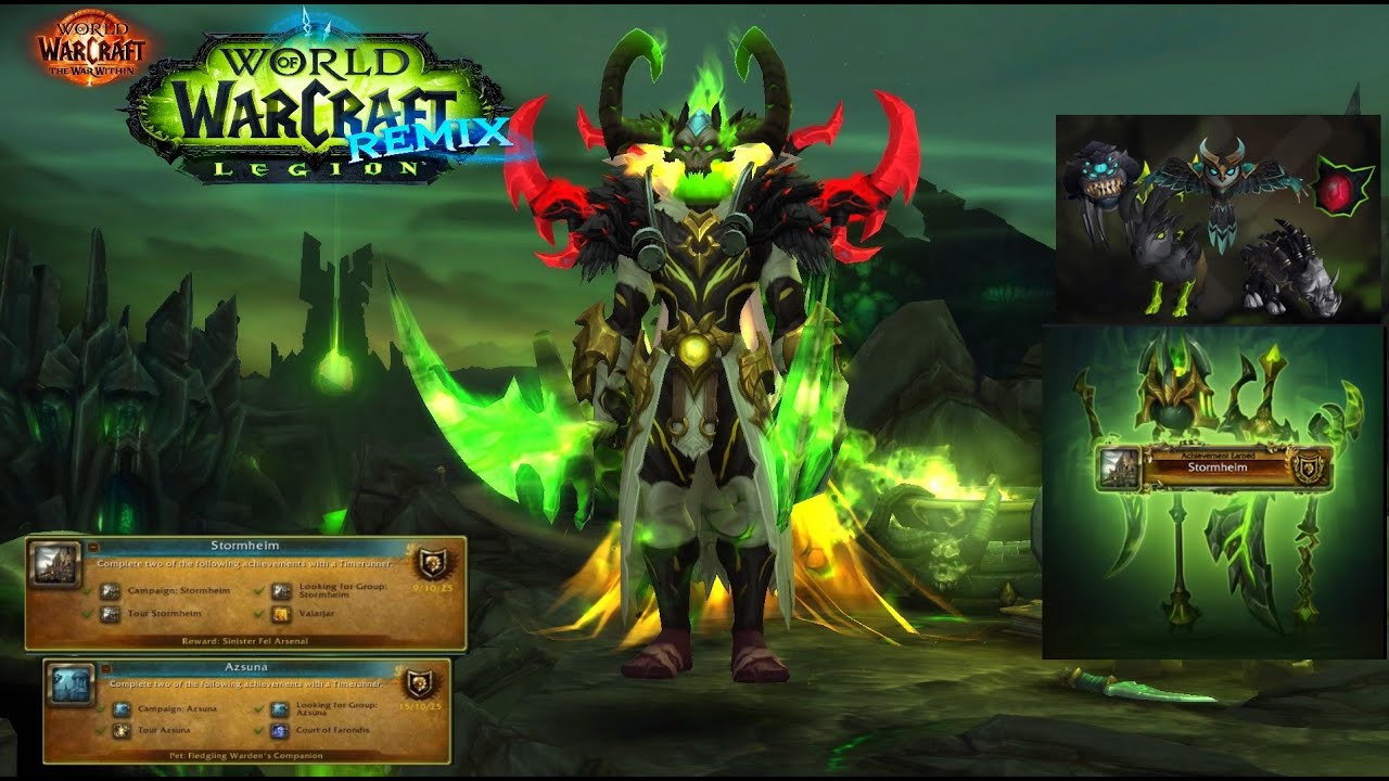 World of Warcraft®: Legion Remix as Demon Hunter Stormheim & Highmountain Campaign part 06