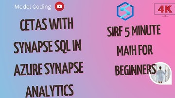 CETAS with Synapse SQL in Azure Synapse Analytics | create table as select| Azure Synapse #14