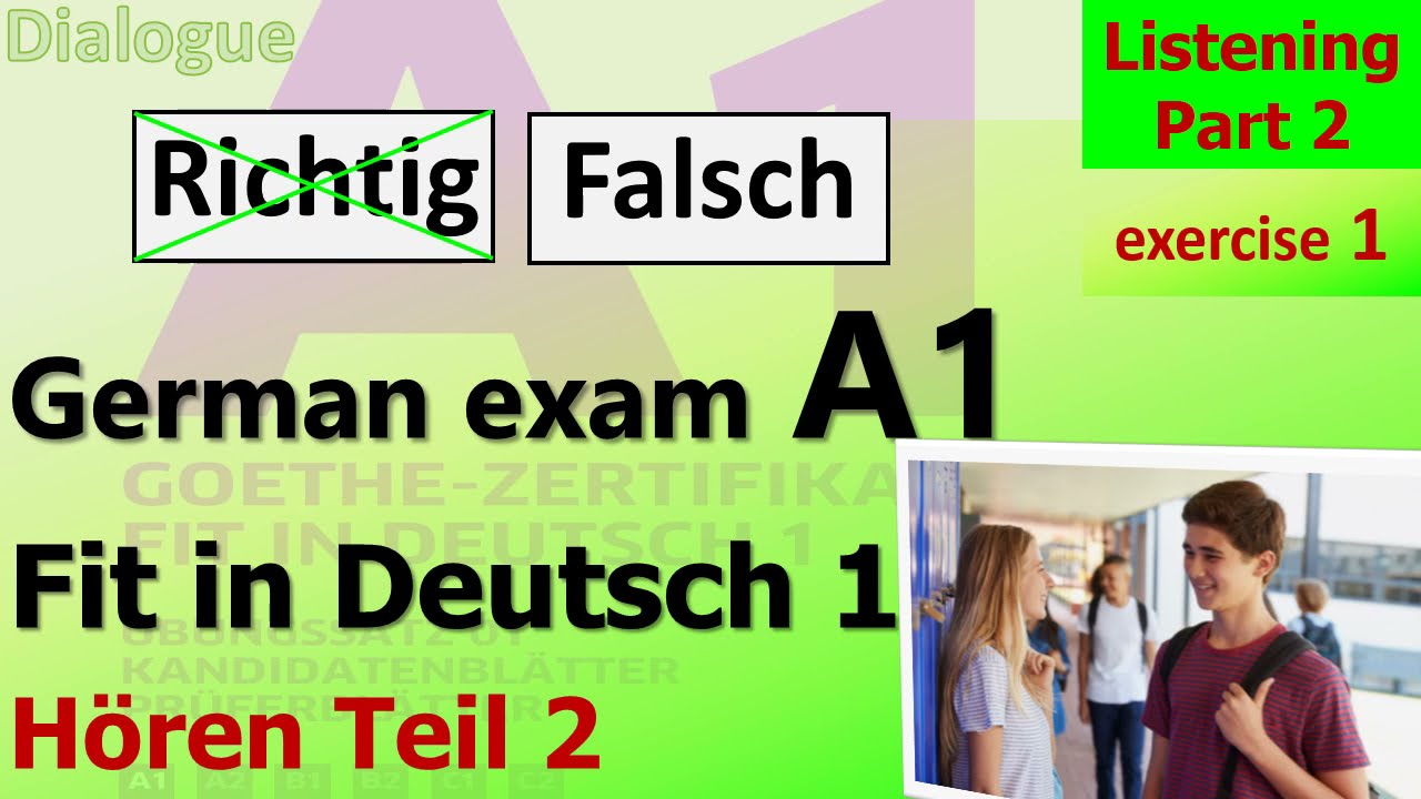 A1 Hören Teil 2 Übung 1 Fit in Deutsch - YouTube