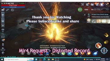 Mir4 Request   Distorted Record