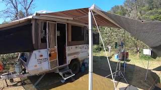 Used pop top caravans camper trailers Jayco outback dove walk around