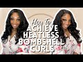 HOW TO ACHEIVE HEATLESS BOMBSHELL CURLS | FLEXI RODS