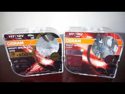 OSRAM NIGHT BREAKER +200% vs OSRAM Night Breaker LASER NEXT GEN