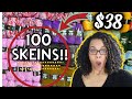 Yarn Haul: 100 skeins for $38!!! (store shut down in 2020)