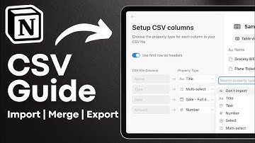 How to Import, Merge, and Export CSV Files in Notion (2025 Tutorial)