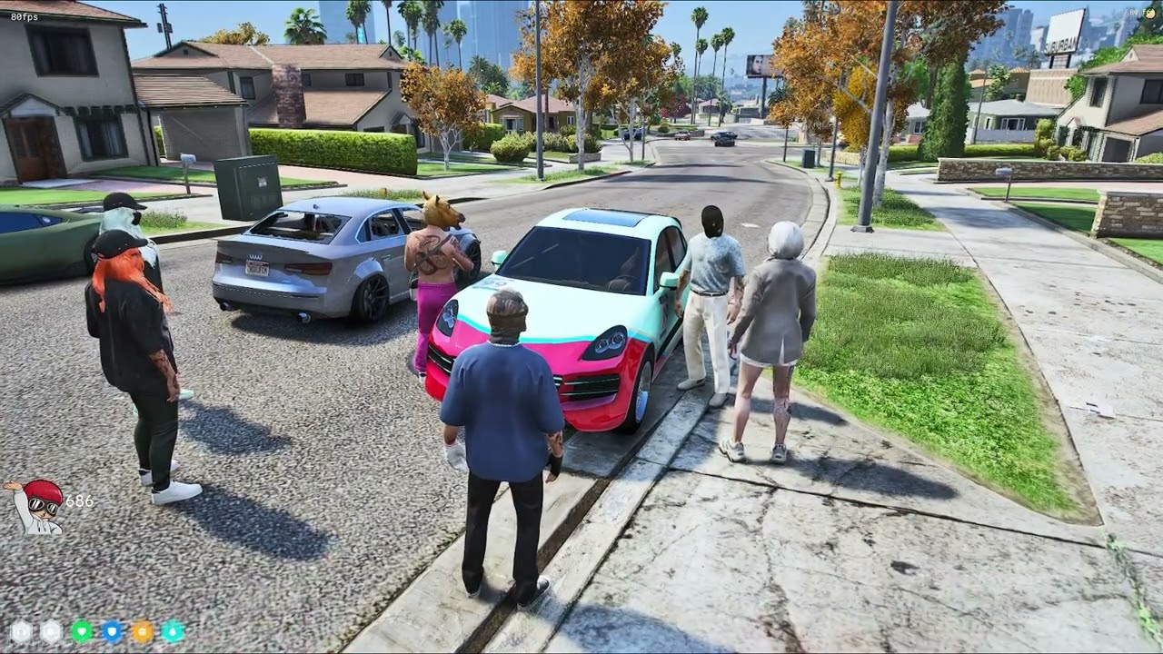 Hydra reacts to Besties' tweets then The Besties pulls up to their block. | GTA NoPixel 4.0