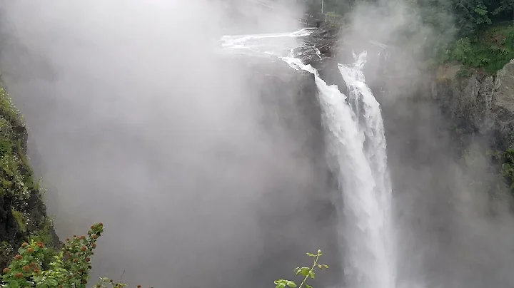 We spend our anniversary at the top of a waterfall!