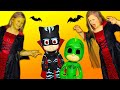 Vampirina  and PJ Masks Turns Assistant Green and Plays Scare N Seek